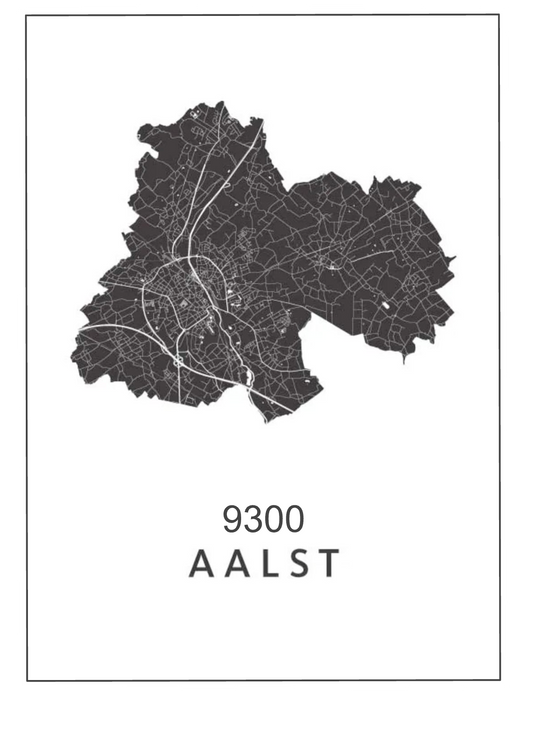 Sweater with back print Aalst Map