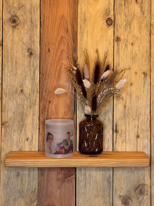 Verre à bougie chauffe-plat avec photo ou motif