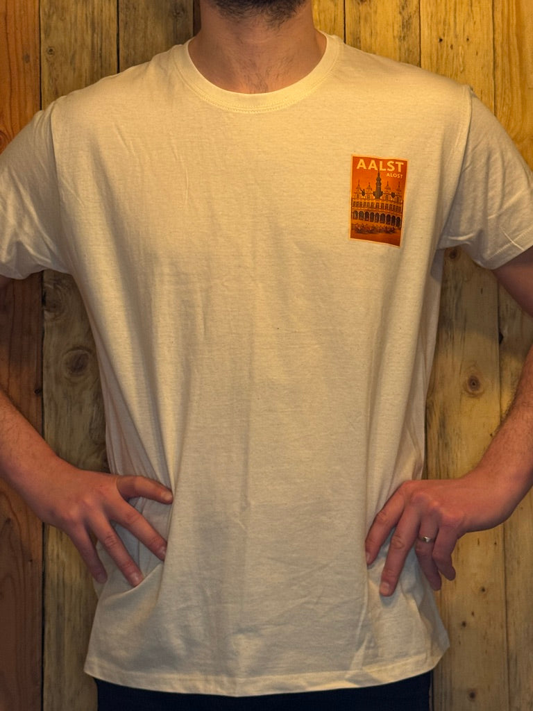 t-shirt met borstopdruk verschillende posters Aalst