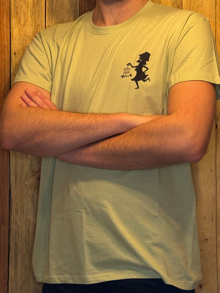 t-shirt met borstopdruk Voil Janet
