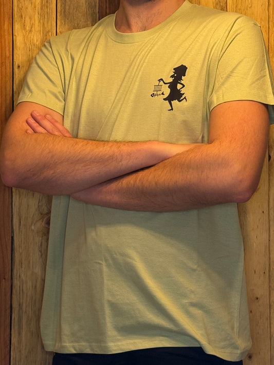 t-shirt met borstopdruk Voil Janet