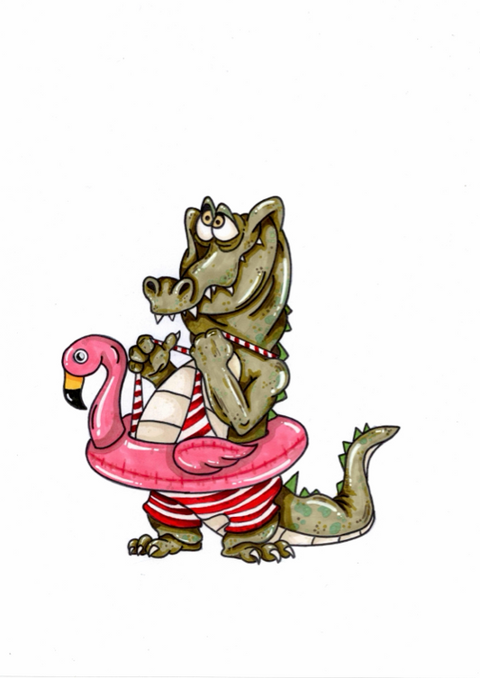 Kinder t-shirt Krokodil