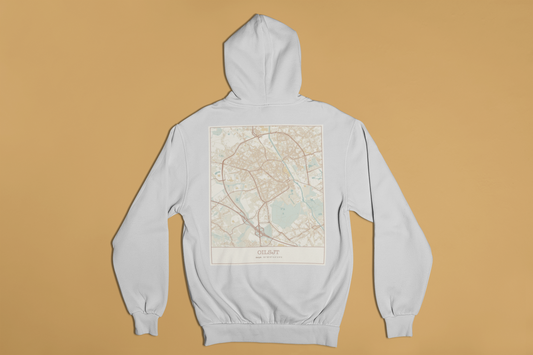 Sweater met rugopdruk plattegrond Aalst