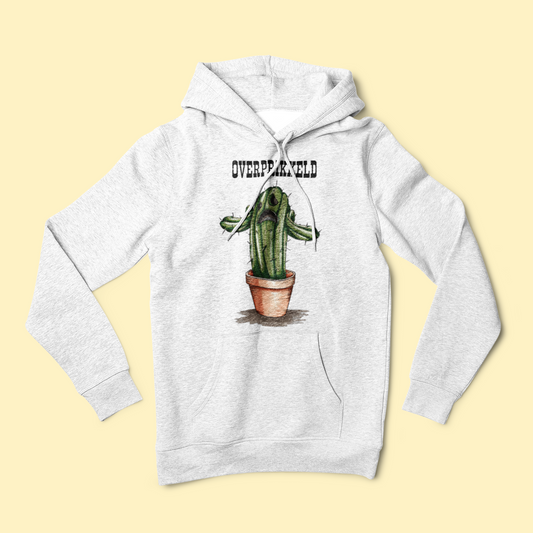 Sweater met opdruk cactus "Overprikkeld"